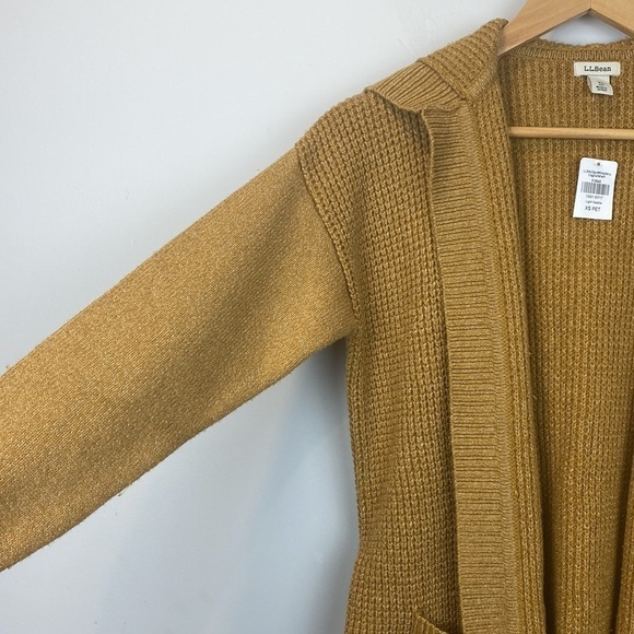 L.l.bean • All-Day Waffle Sweater, Hooded Wrap Cardigan - Picture 8 of 16